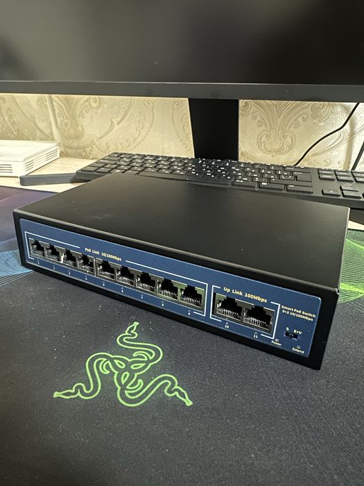 Poe switch 9+2 up link Kahinad