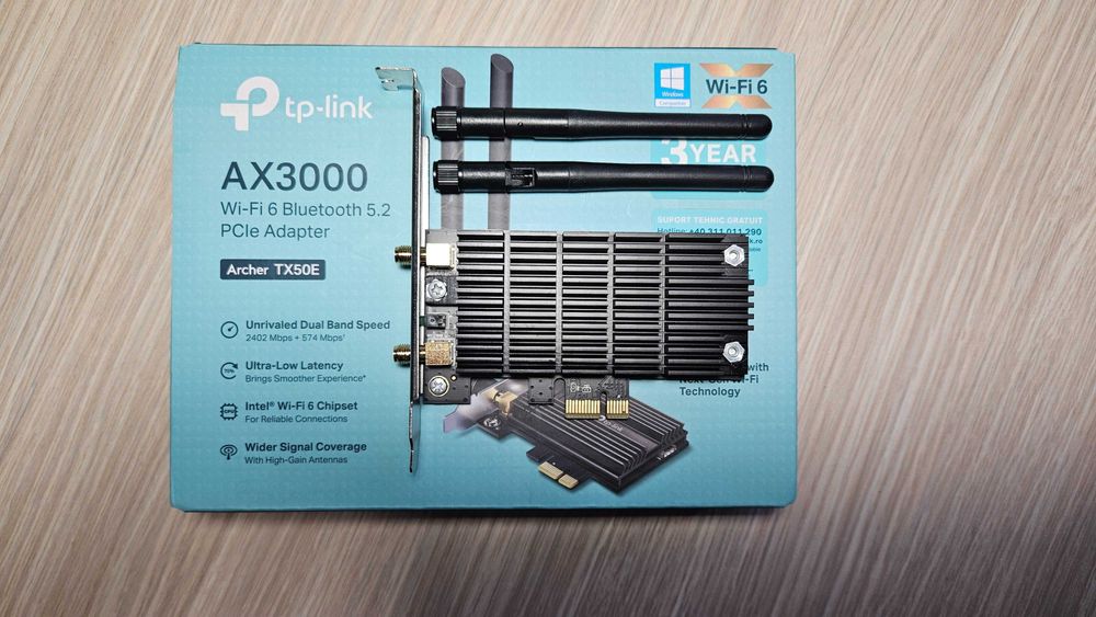 Placa de Retea Wireless TP-Link TX50E Dual-Band aproape noua
