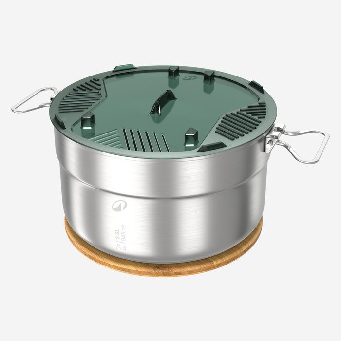 Set de gătit 500 camping din inox + - produs resigilat Decathlon