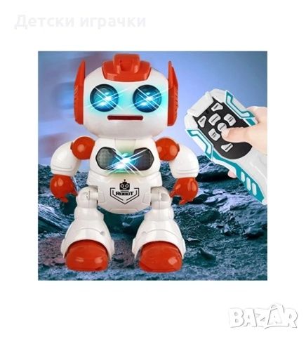 Робот с дистанционно и пулове, светлини и музика, танцуващ