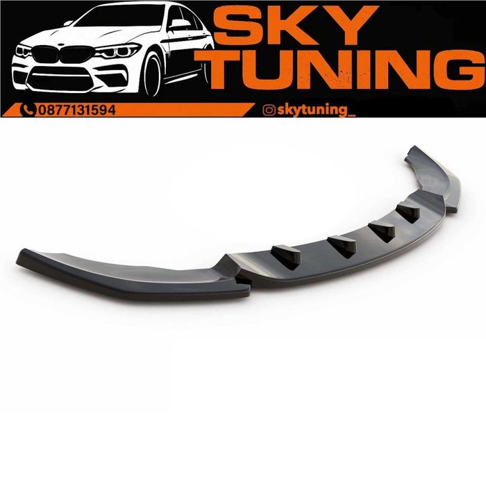 Bmw e46 coupe преден лип спойлер м тех Бмв е46 купе добавка броня