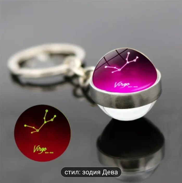 Ключодържател - зодиакален знак, светещ