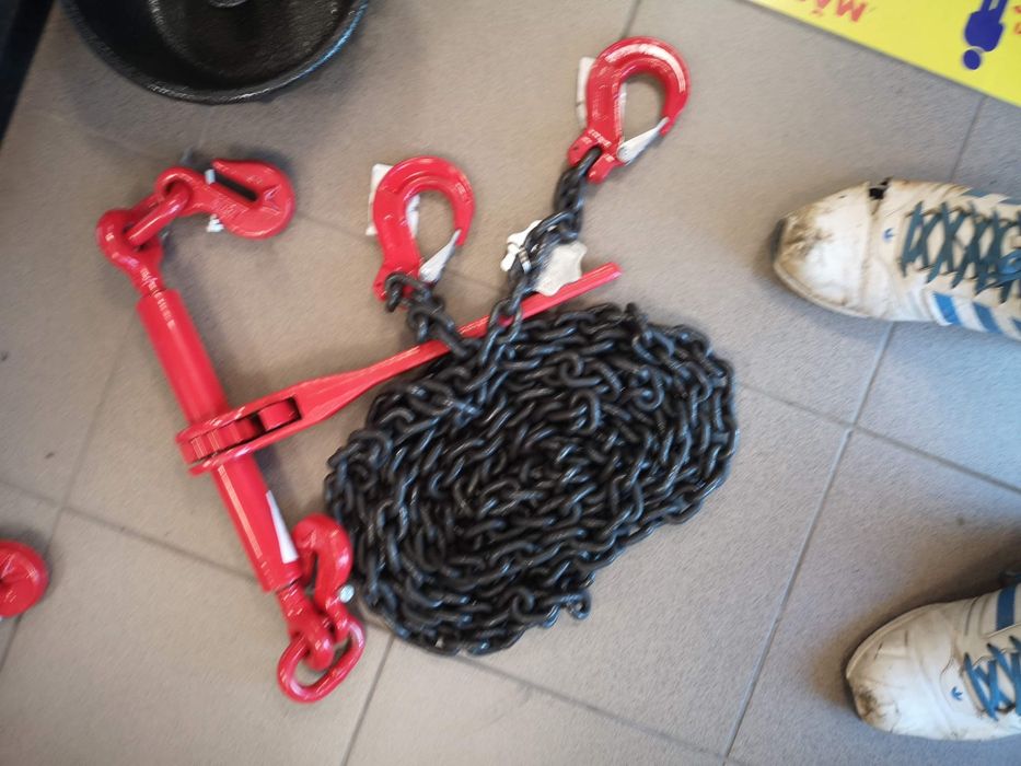 Lant ancorare pentru utilaje grele cu dispozitiv de tensionare pe clic
