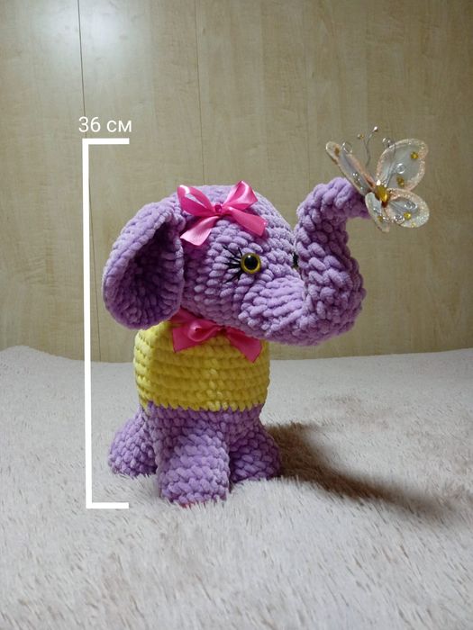 Слоник крючком. Ручная работа.