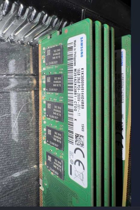 10x Memorie Server Workstation 16GB ECC 16GB RAM DDR4 2666MHz Unbuff