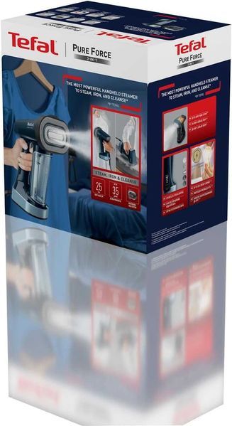 Вертикална Парна Ютия Уред за Гладене с Пара Tefal DT8755E0 Pure Force, 2 години Гаранция, Четка 3 в 1, Нова