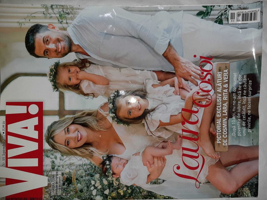 Revista Viva cu Laura Cosoi si familia ei