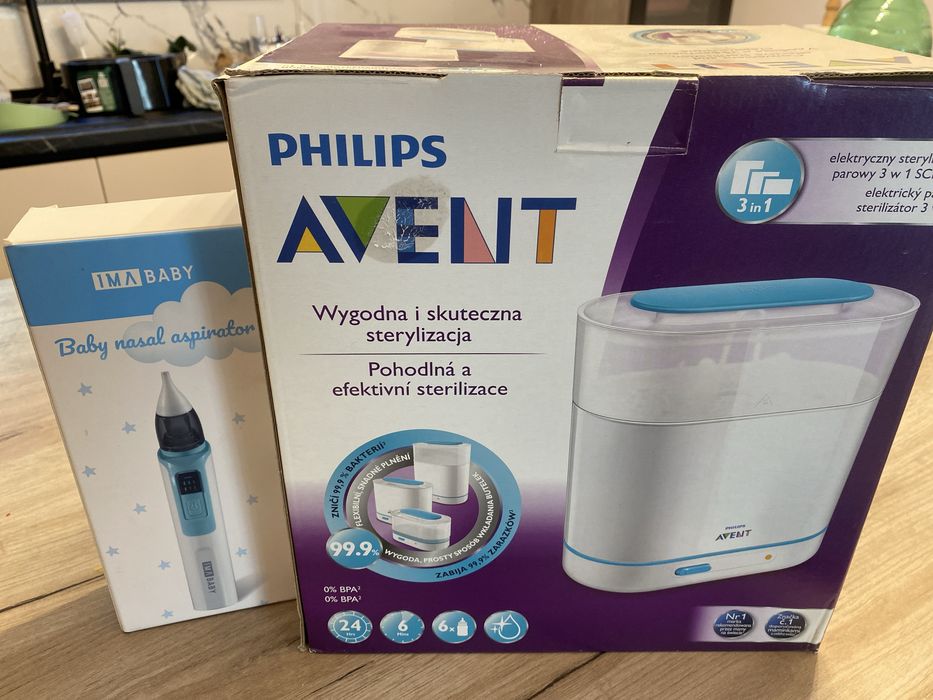 Vand aspirator nazal si sterilizator Philips Avent 3 in 1