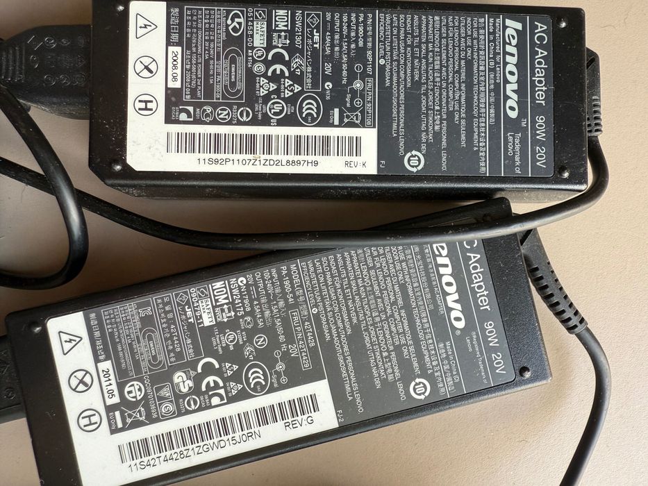 Incarcator laptop Lenovo mufa rotunda galbena