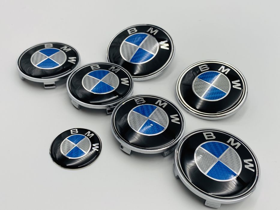 Set Embleme BMW albastru carbon