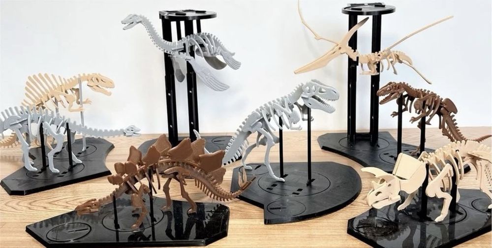 Парк скелетов диназавров