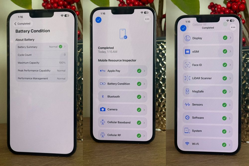 iPhone 13 Pro Max - 100% - Alpine Green - 256GB Neverlocked