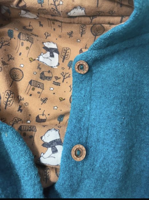 Combinezon overall din lână fiartă pentru zilele reci