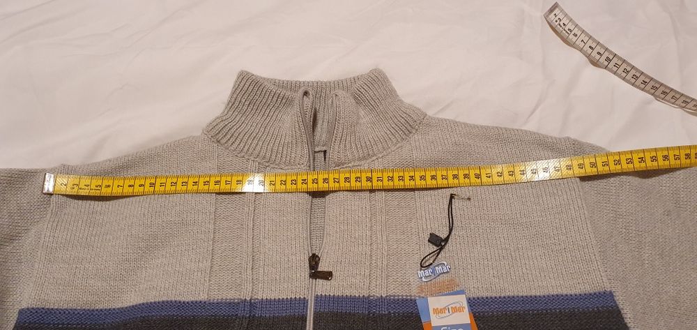 Cardigan nou gros gri  barbati L