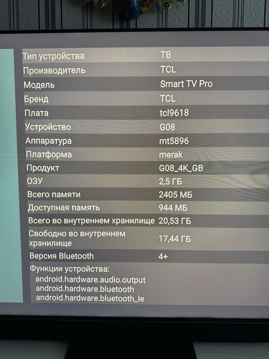 Продам телевизор TCL 65” C755