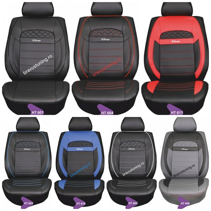 Huse scaun auto Piele Eco BMW, Skoda,Golf,Passat, Audi, Mercedes, Opel