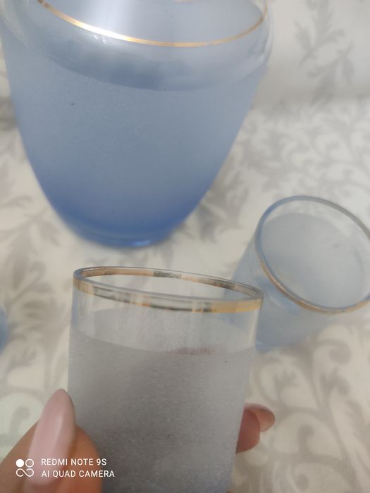 Графин и рюмки СССР стекло