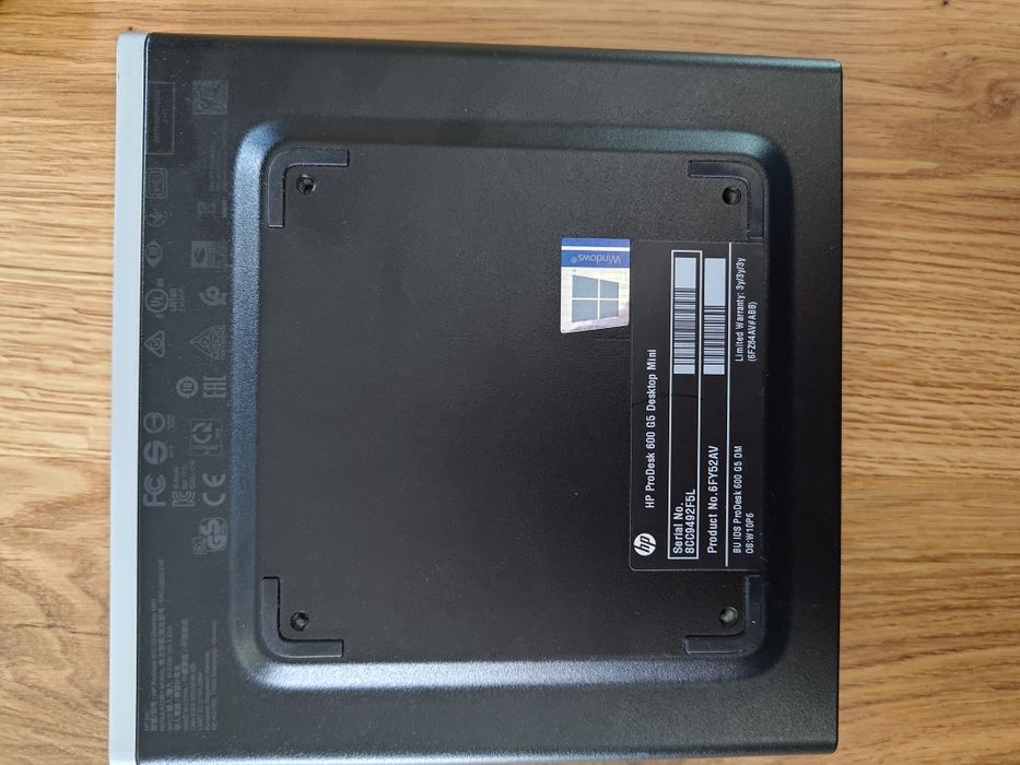 Calculator PC HP ProDesk 600 G5 Mini + Monitor MSI 21.5" FHD 100 Hz