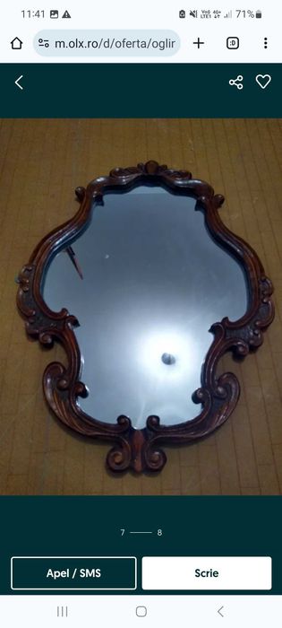 Oglinda stil baroc , dulap,pat,scaun,masa