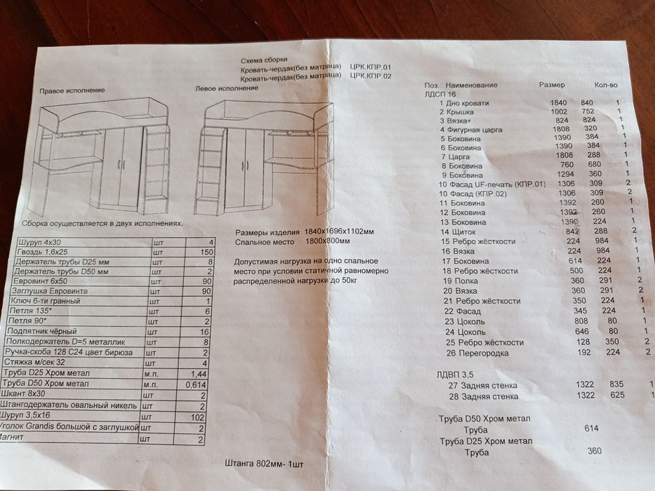 Продам кровать-чердак (Россия)