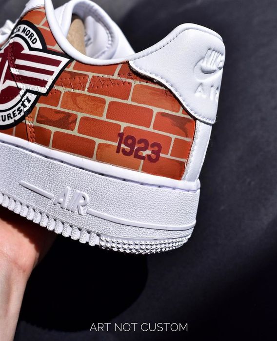 Personalizare încălțăminte, sneakers, nike Air force, FCSB, Rapid