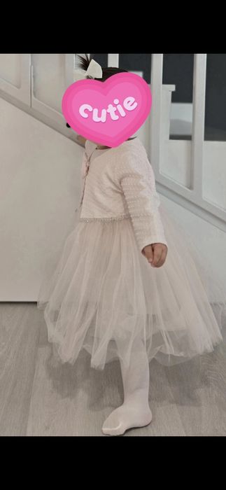 Rochita roz, tul,6-12 M