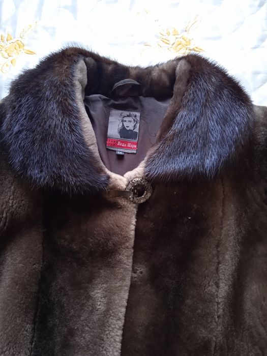 Шуба мутон женская, 54 размер