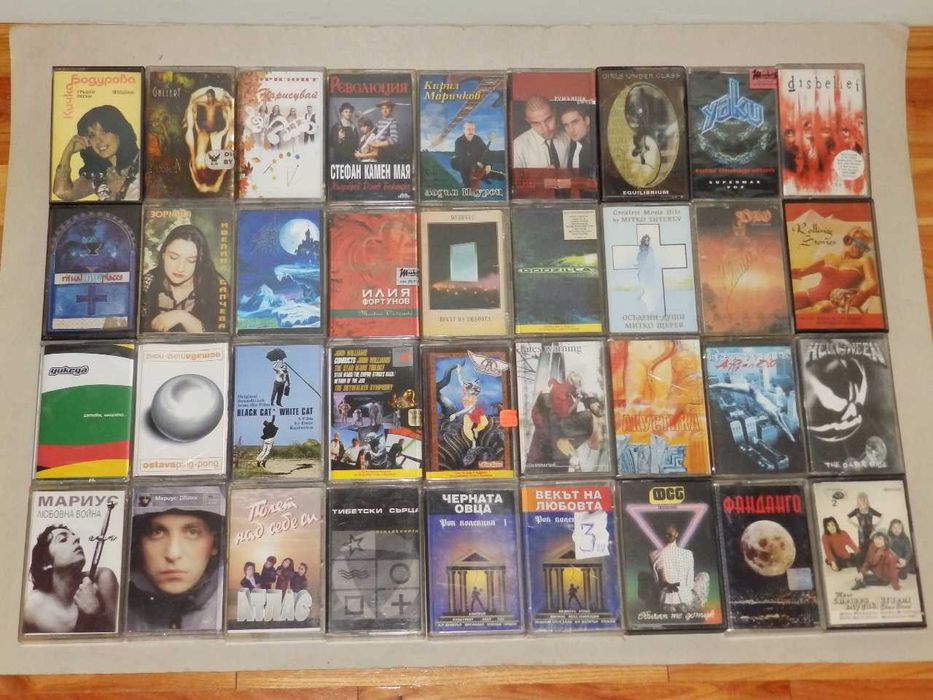 Оригинални метал, рок, джаз, поп и други аудио касети