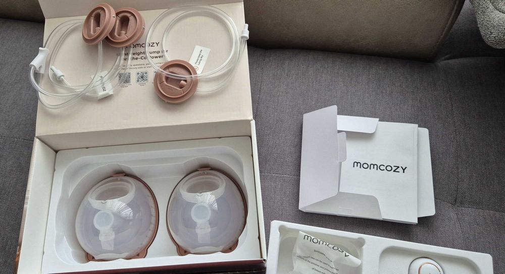 Двойна безжична помпа за кърма Momcozy V2 (Hands-Free) – пълен комплект