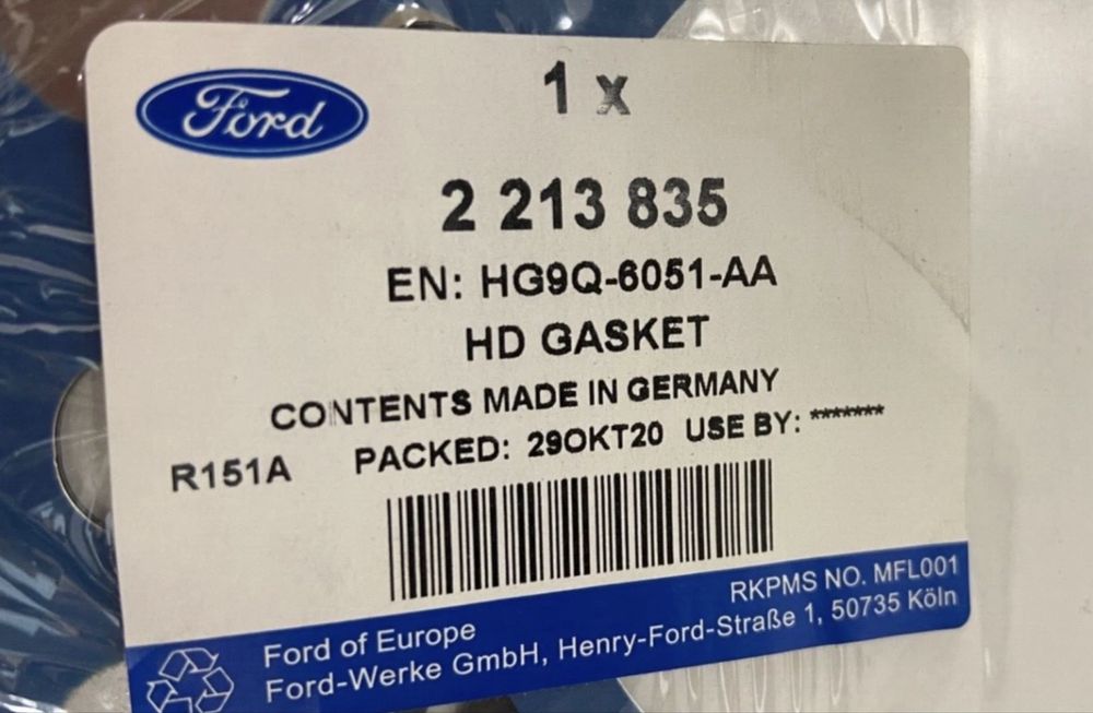 Проклдака головки FORD