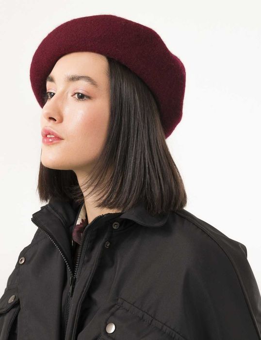 Берет Бордовый 56-58 размер