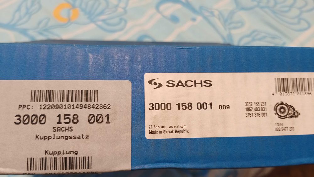 Съединител SACHS за VW POLO 6N1 1.0 50ks, 37KW