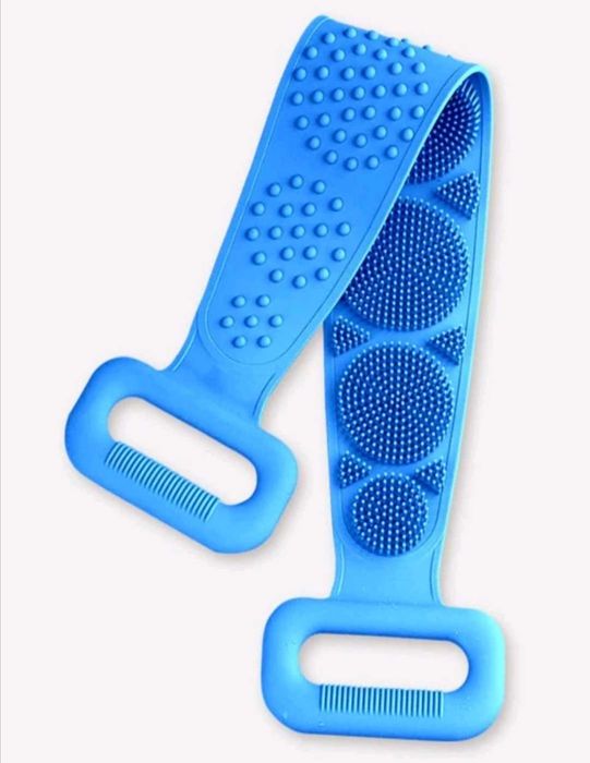 Силиконова ексфолираща четка за баня гъба с дръжки