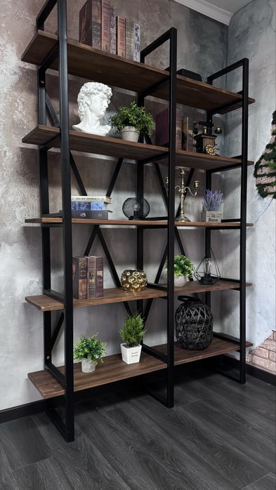 Стильный лофт-стеллаж