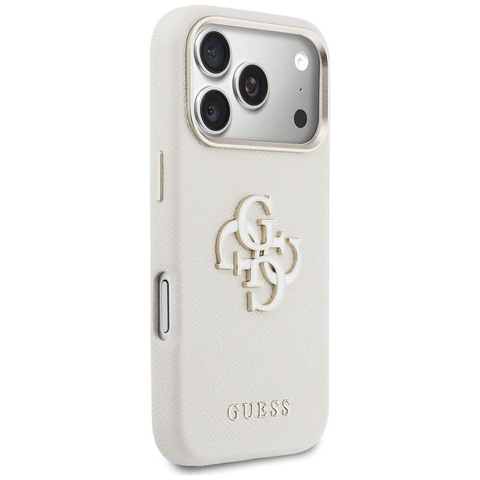 Кейс guess hardcase resin logo за iphone 17 pro max – beige