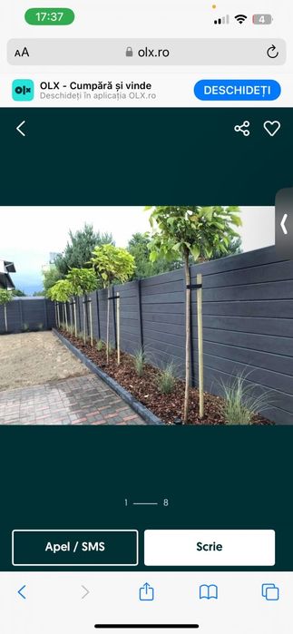 Garduri premium din beton comprimat stâlpi și plăci prefabricate gard