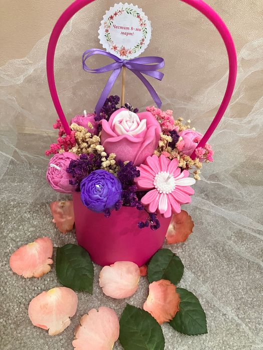 Ароматни букети от соев восък!