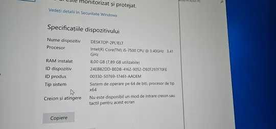 unitate pc i5 gen7 hp