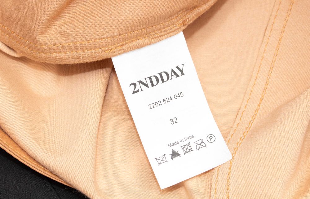 2nd Day Дамски кожен панталон светло кафяв тан естествена кожа 32 XXS