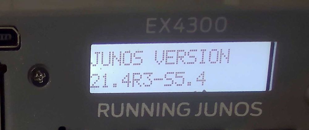 Управляем суич Juniper EX4300-48P с 48*1G PoE, 4*SFP+ 10G/1G, 4*40G