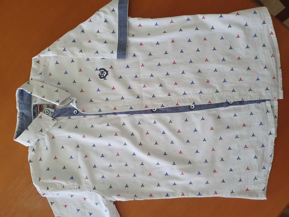 Ризи с къс ръкав 3броя+ 2 тениски за момче -10-12год