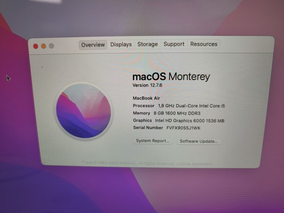Macbook Air 13, 2017.