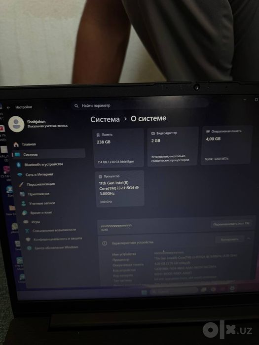 Lenovo noutbuk sotiladi
