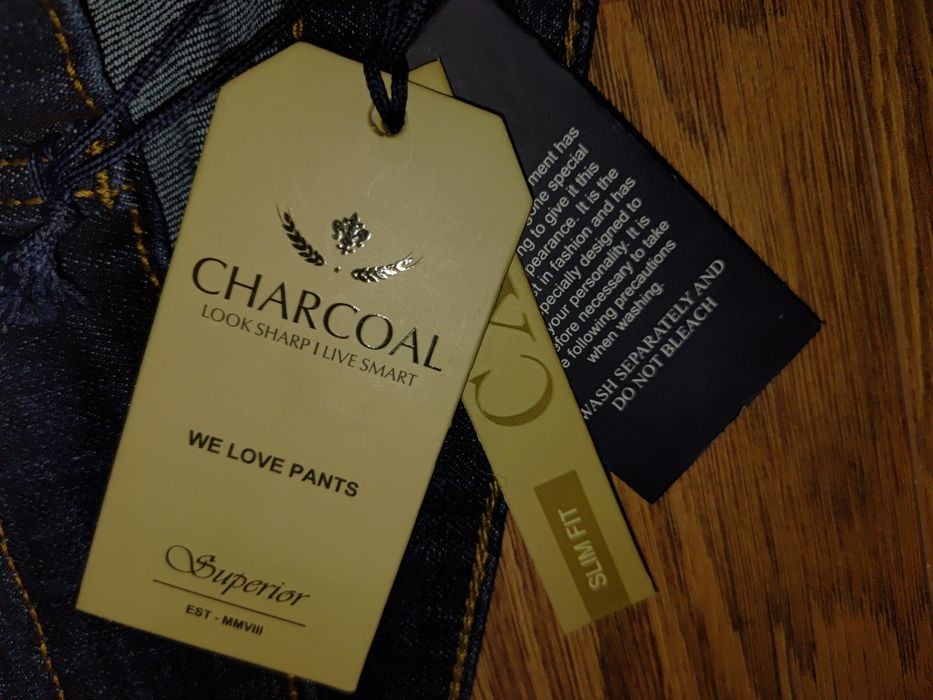 Charcoal Jeans Slim Fit For Men
