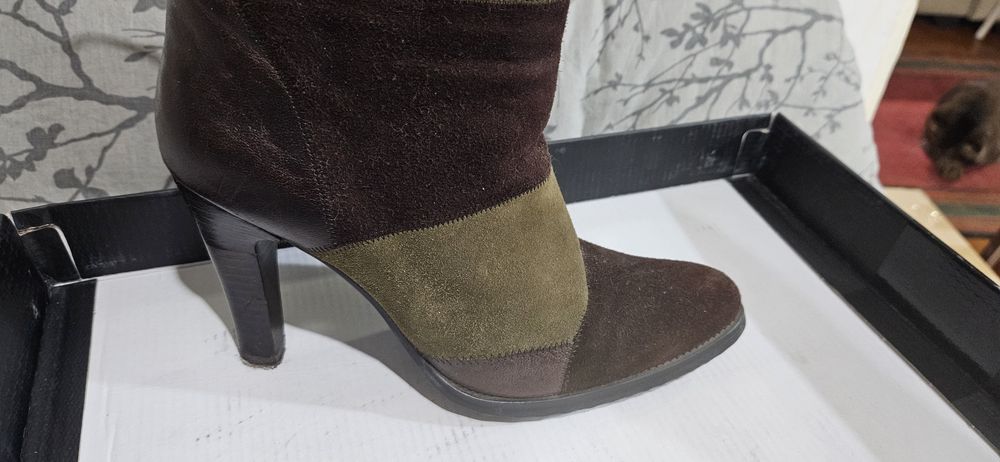 Продам французские кожаные сапоги