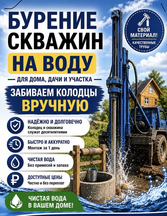 Забиваем колодцы в ручную