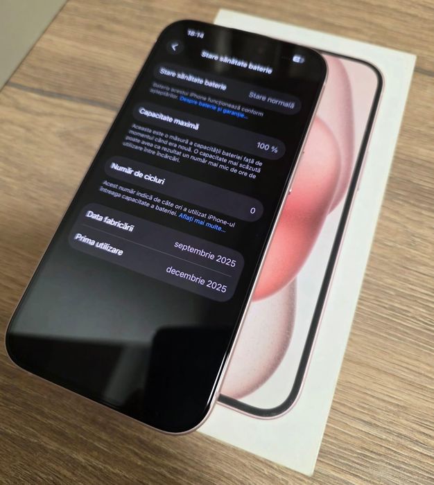 Iphone 15 100% Baterie ca Nou