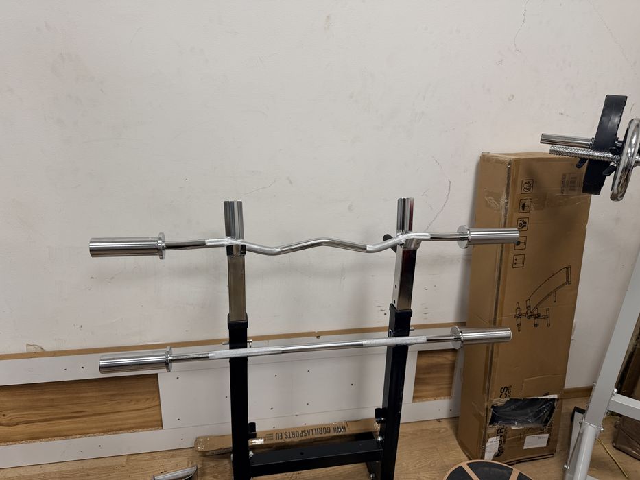 Bara olimpica z ez si para dreapta biceps triceps umeri pret promo