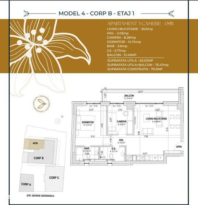 Bloc Boutique | 3 camere Unirii | Loc parcare inclus