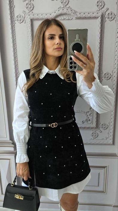 Cămașă colorată cu perle